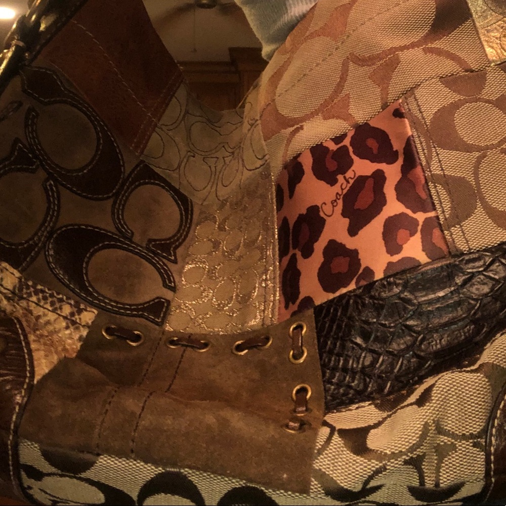 Coach Animal Patchwork Purse Handbag - Picture 3 of 6